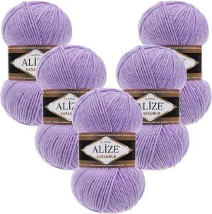 Alize 5 x ALIZE Lanagold Häkelwolle,