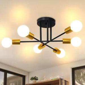 ZMH Deckenleuchten 6 Flammig Deckenlampe Vintage