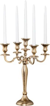 riess-ambiente Kerzenständer MODERN BAROCK 40cm gold,