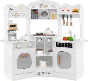 COSTWAY Spielküche Holz, Eck Kinderküche Holz