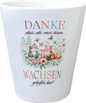 speecheese Blumentopf Waldtiere Blumentopf mit Spruch
