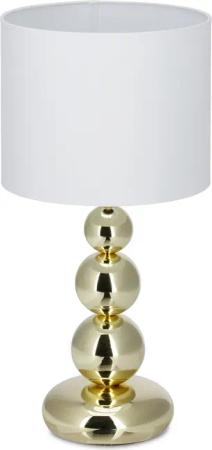 relaxdays Tischleuchte Tischlampe Gold