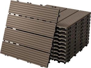 ECD Germany Terrassendielen WPC Terrassenfliesen mit