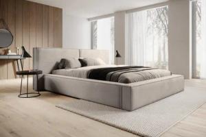 Compleo Polsterbett mit Bettkasten und Lattenrost,