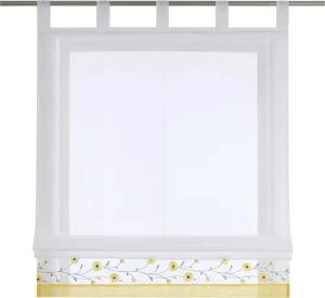 Joyswahl Raffrollo, Bestickte Gardine mit Blumen,