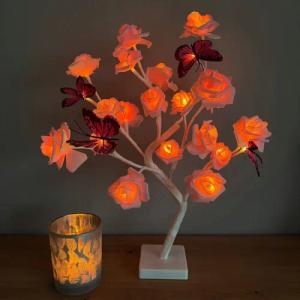 Online-Fuchs LED Baum künstliche Rosen mit