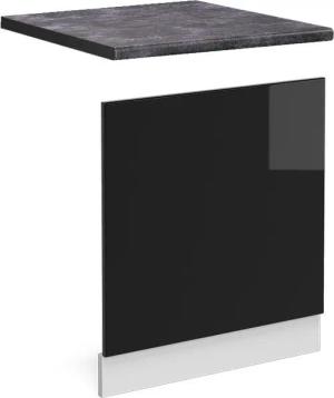 Vicco Frontblende R-Line, Schwarz Hochglanz/Weiß, 60