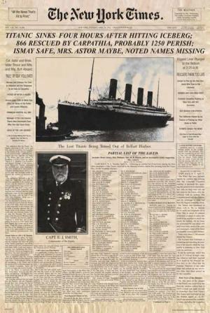 Poster Titanic - Poster - Newspaper