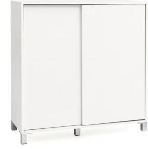 FINEBUY Schuhschrank SuVa13522_1 (Schuhschrank Holz Weiß