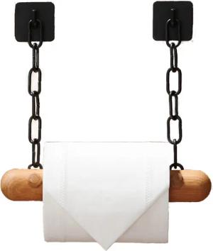 DEKAZIA Toilettenpapierhalter ohne Bohren, WC Papierhalter