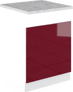 Vicco Frontblende R-Line, Bordeaux Hochglanz/Weiß, 60