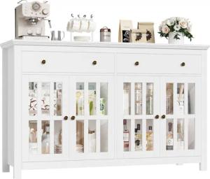 Homfa Sideboard Küchenschrank, Buffetschrank mit 2