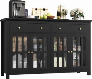 Homfa Sideboard Küchenschrank, Buffetschrank mit 2