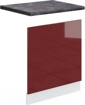 Vicco Frontblende R-Line, Bordeaux Hochglanz/Weiß, 60