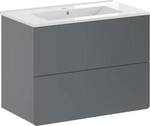 Vicco Badmöbel-Set Izan, Grau, 2 Teile,