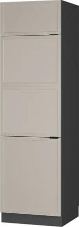 Vicco Kühlumbauschrank Fame-Line, GrauBeige/Anthrazit, 60 cm