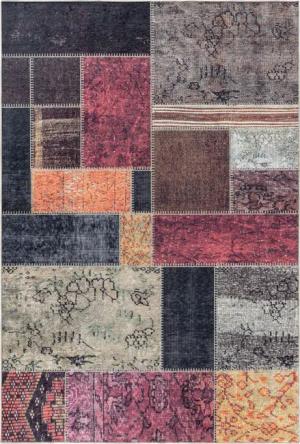 Teppium Teppich Patchwork Design, Rechteckig, Höhe: