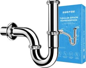 SURFOU Siphon Siphon Abflussrohr Waschbecken Ablaufgarnitur