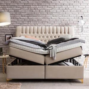 BettCo Stauraumbett Boxspringbett mit Bettkasten Chester