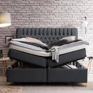 BettCo Stauraumbett Boxspringbett mit Bettkasten Chester