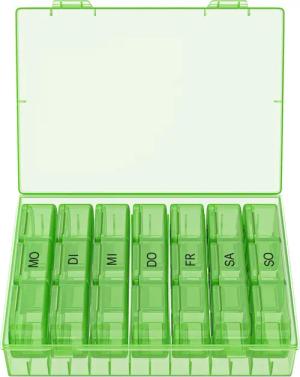 Wellgro Pillendose Große Tablettenbox für 7