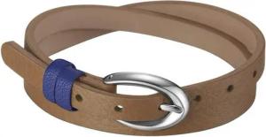Esprit Armband Rio Latte Macchiato, aus Leder, Edelstahl, Braun, Dornschließe, 38cm lang