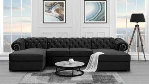 Beautysofa Ecksofa mit Schlaffunktion und zwei