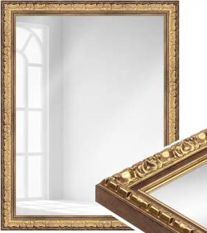 WANDStyle Wandspiegel H215, Gold, aus Kunststoff