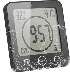 BlingBin Badezimmeruhr Digital Wecker Bad Uhr,