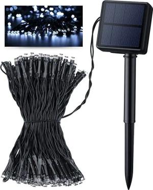 Daskoo LED-Lichterkette Solar Lichterkette Beleuchtung Kette