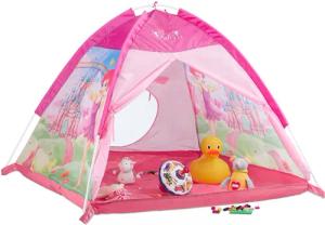relaxdays Spielzelt Mädchen Pink mit Fee