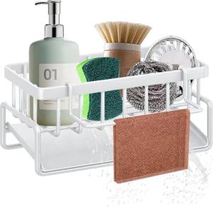 Coonoor Küchenorganizer-Set Spülbecken Organizer mit Abtropfschale,