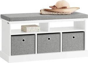 SoBuy Schuhbank FSR67, Schuhtruhe Sitzkommode mit