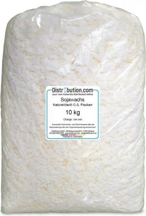 DistrEbution Bastelnaturmaterial Sojawachs C-3 Flocken Naturwachs