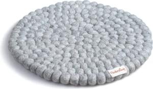 naturling Sitzkissen Filzkugel Stuhlkissen rund 39cm,