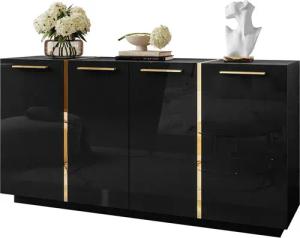 ALLHOUSE24 Kommode DIAMANT GOLD Hochglanz 158