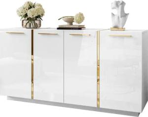 ALLHOUSE24 Kommode DIAMANT GOLD Hochglanz 158
