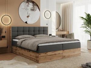 MKS MÖBEL Boxspringbett ALBERO 1 (Set,