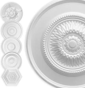 Hexim Wanddekoobjekt Lorbeer 60cm (HEXIM Stuckrosette