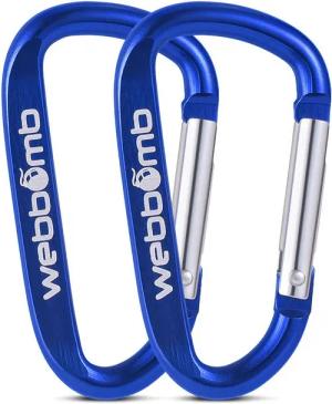 WEBBOMB Karabiner 2x Alu Karabinerhaken 6,7cm