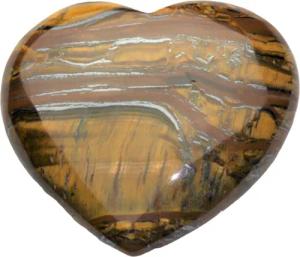 Steinfixx® Edelstein Echtes Edelsteinherz 42x40 mm,