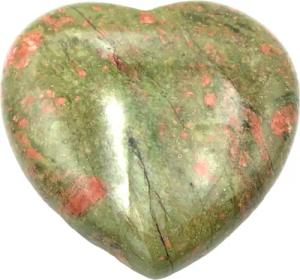 Steinfixx® Edelstein Echtes Edelsteinherz 42x40 mm,