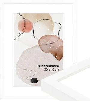 WANDStyle Bilderrahmen H950, Weiß, aus Massivholz