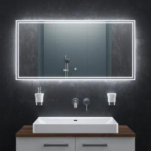 Bringer Badspiegel BRS107, Badezimmerspiegel mit Anti-Beschlag