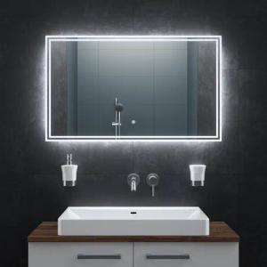 Bringer Badspiegel BRS107, Badezimmerspiegel mit Anti-Beschlag