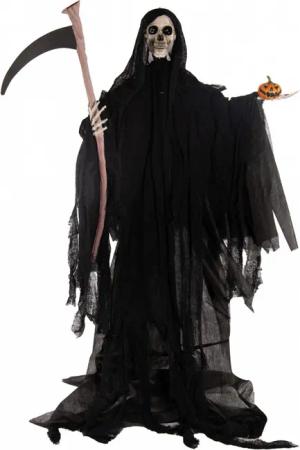 Horror-Shop Dekoobjekt Grim Reaper mit Sense,