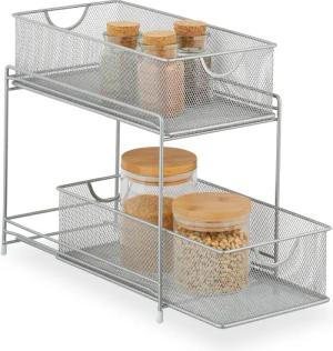 relaxdays Mehrzweckregal Küchen Organizer mit 2