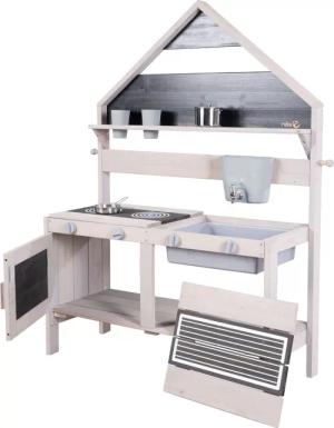 roba® Outdoor-Spielküche Matschküche in Hausoptik, aus