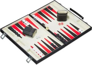 relaxdays Spielesammlung Backgammon Koffer