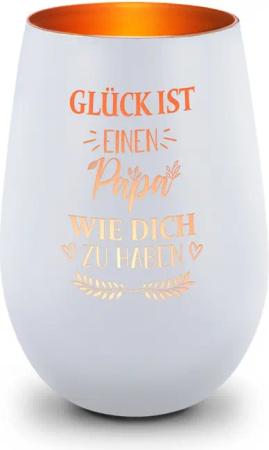 GRAVURZEILE Windlicht aus Glas mit Gravur